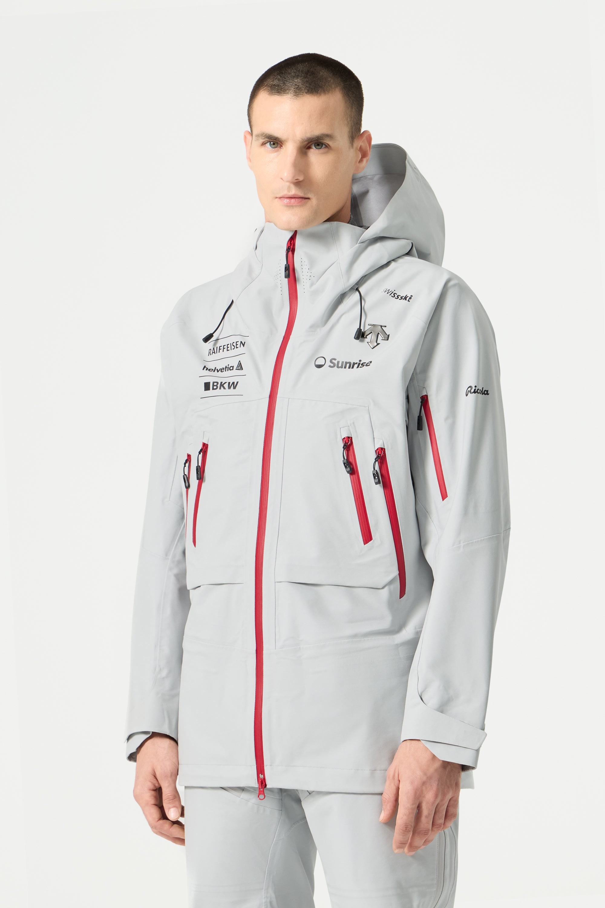 Descente S.I.O Shell 3L Jacket, Icicle Gray